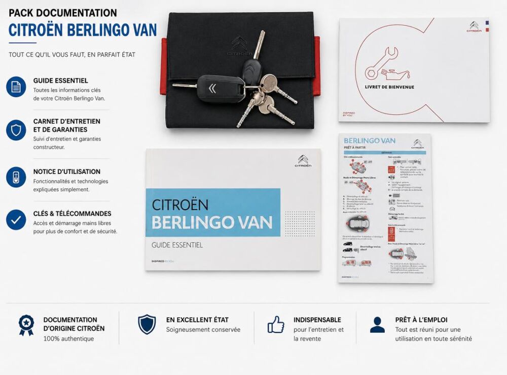 Berlingo 1&deg; Main / 1.2L PURETECH 130cv BVA EAT8 Version WORKER Clim/L 2021 occasion 60430 Abbecourt