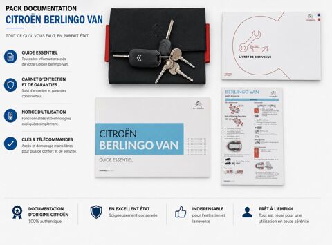 Berlingo 1&deg; Main / 1.2L PURETECH 130cv BVA EAT8 Version WORKER Clim/L 2021 occasion 60430 Abbecourt