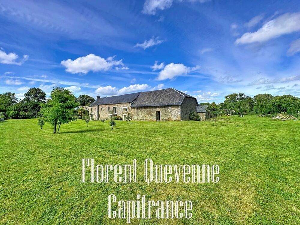 Maison en pierre + dépendances + terrain de 3120m²