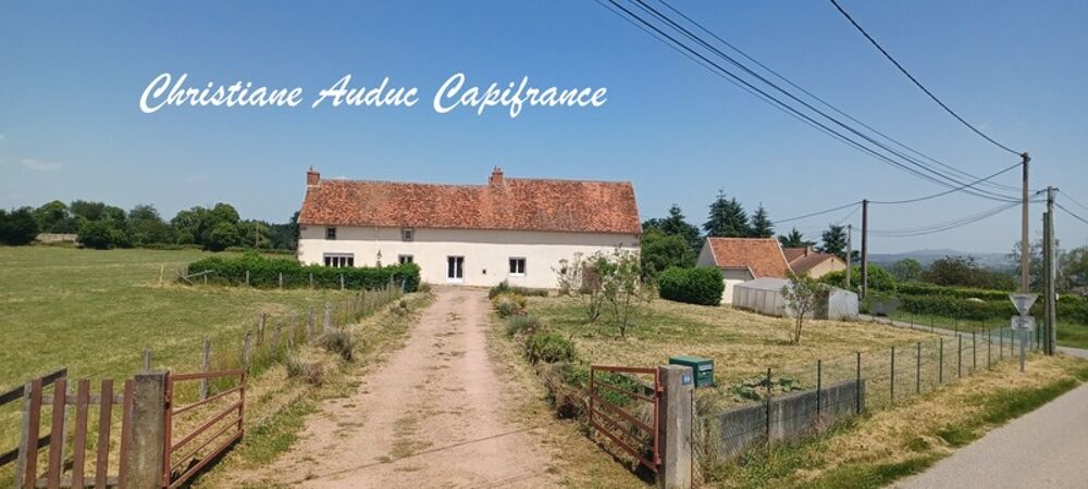 Vente Maison 5 minutes de Génelard, au calme, maison en pierre, de plain-pied, rénovée en 2025, de 118.50 m², 135 m² de grenier aménageable, Martigny le comte