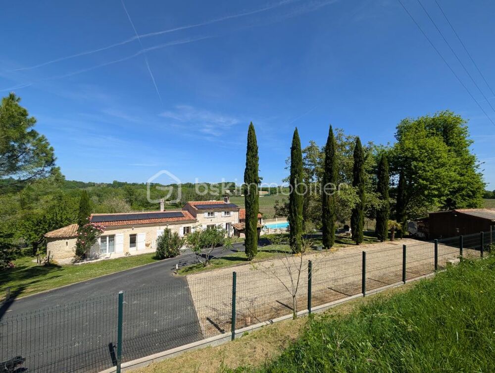 Vente Maison Longère/maison en pierre de 215m2, climatisation, DPE B, véranda, piscine, garage, terrain arboré de 2187m2 Libourne