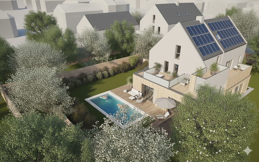 Vente Maison **RARE Maison NEUVE avec PISCINE + TERRASSES + JARDIN proche commodités** Vannes