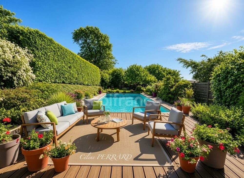 Maison : 8 pièces 230m² -SAINT CERGUES (74)- jardin, piscine, parkings 5 chambres et 42m² d'espace indépendant