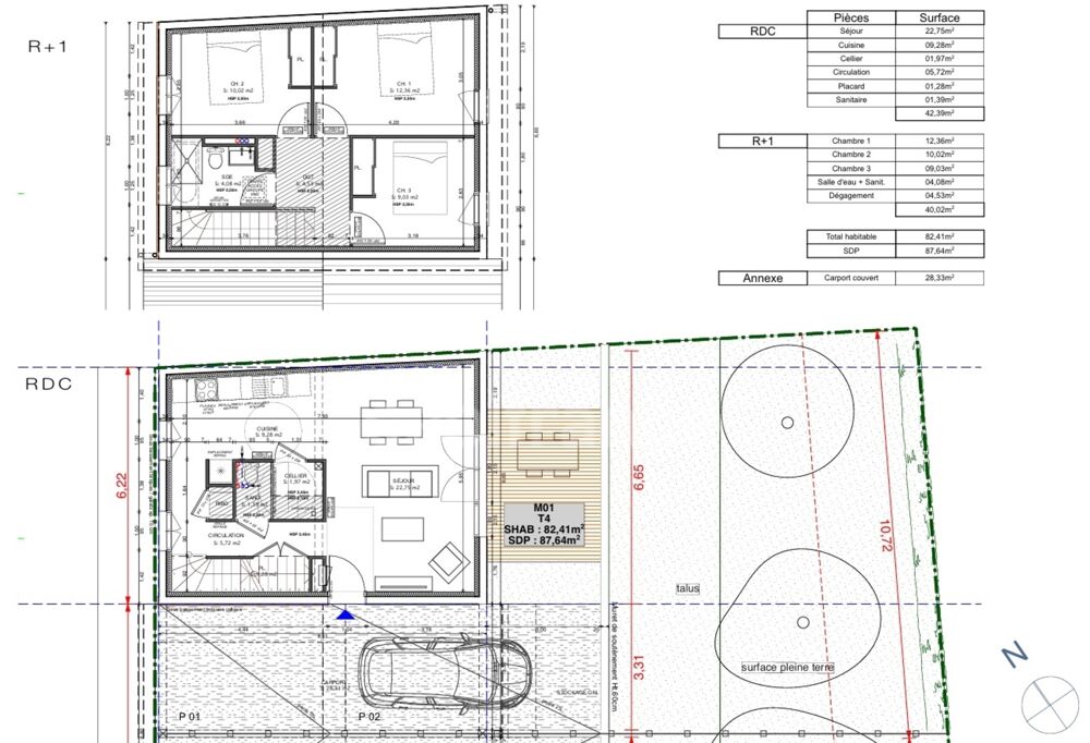 Maison neuve RE2020 à Saubens  Permis obtenu