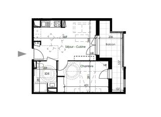  Appartement � louer 2 pi�ces 38 m�