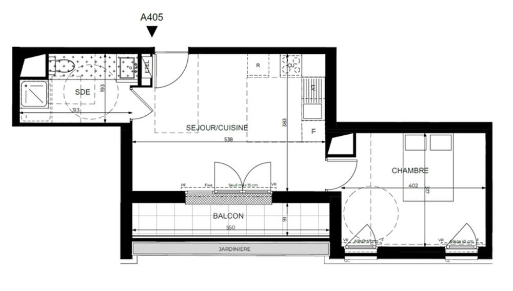 Vente Appartement appartement T2 neuf à vendre ASNIERES SUR SEINE (92), surface hab. 38.46 m2 + balcon 5.04 m2 + park s-sol Asnieres sur seine