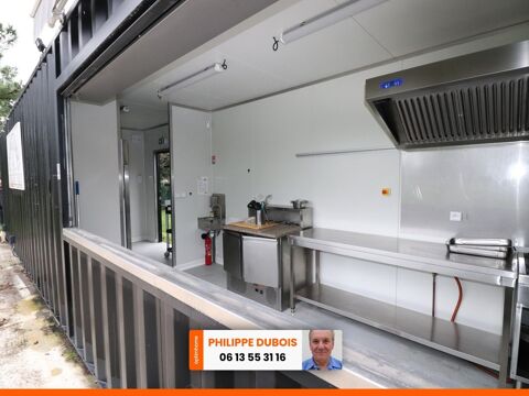Vente d'un container  restauration enti&egrave;rement &eacute;quip&eacute; neuf sur terrasse de 80 places 38500 17730 Port des barques