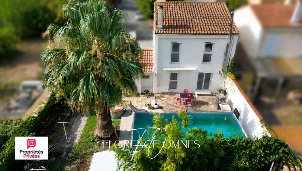 Trèbes - Maison 3 chambres avec garage, piscine et jardin - 84 m2