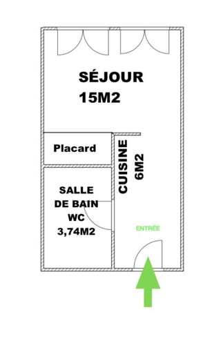  Appartement � vendre 1 pi�ce 25 m�