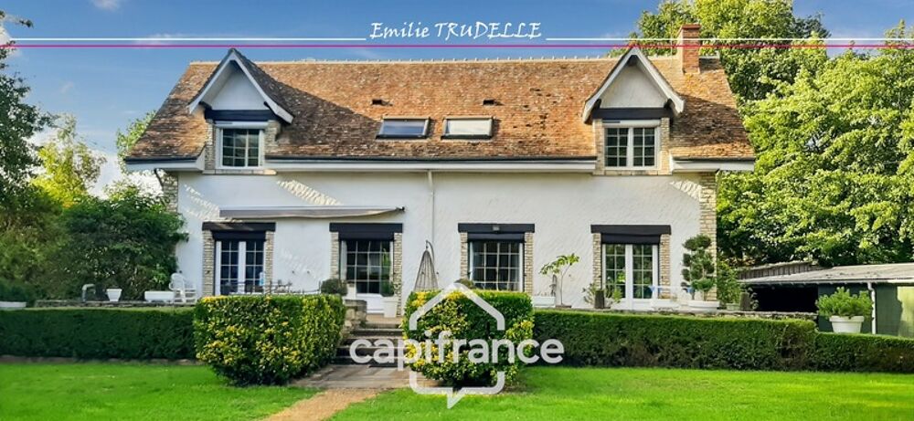 Maison à vendre 6 pièces 138m² TORCE EN VALLEE (72) - 3/4 chambres + appartement, Etang, bassin sur parc paysagé de 8500m²