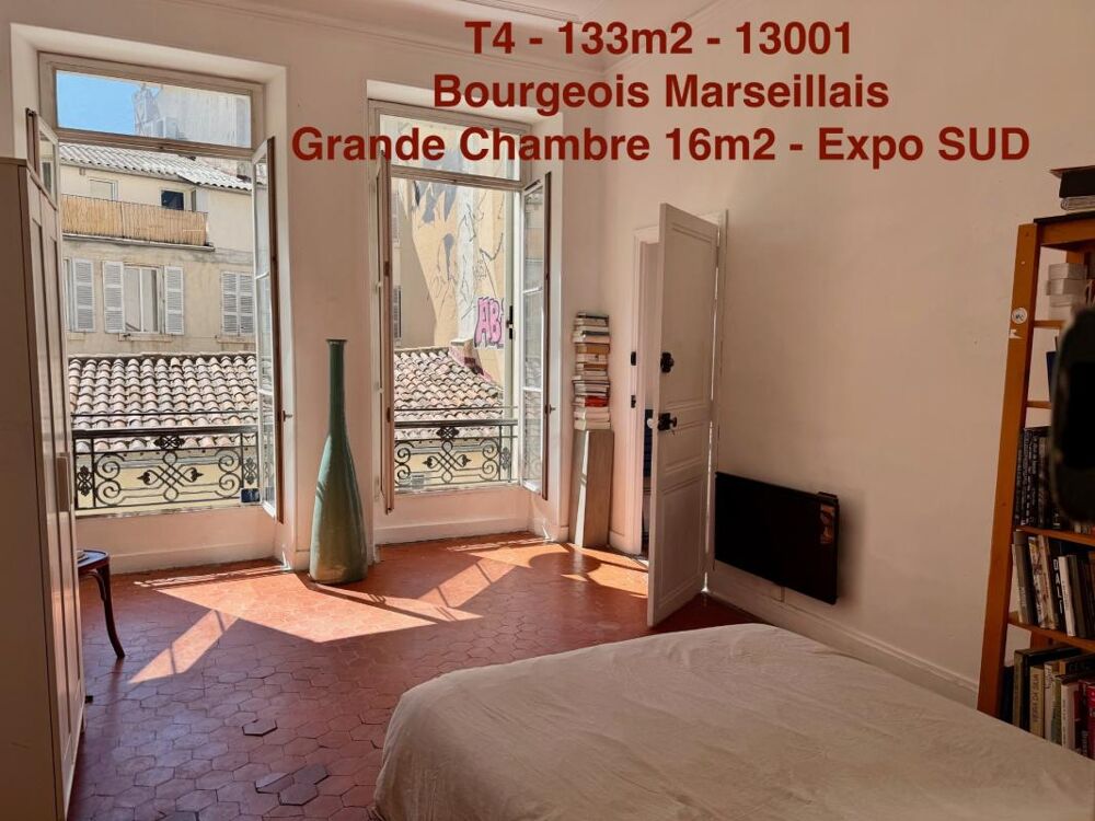Vente Appartement 13001 - T4 - 133 m2 - BOURGEOIS - 314 910 euro Marseille 1