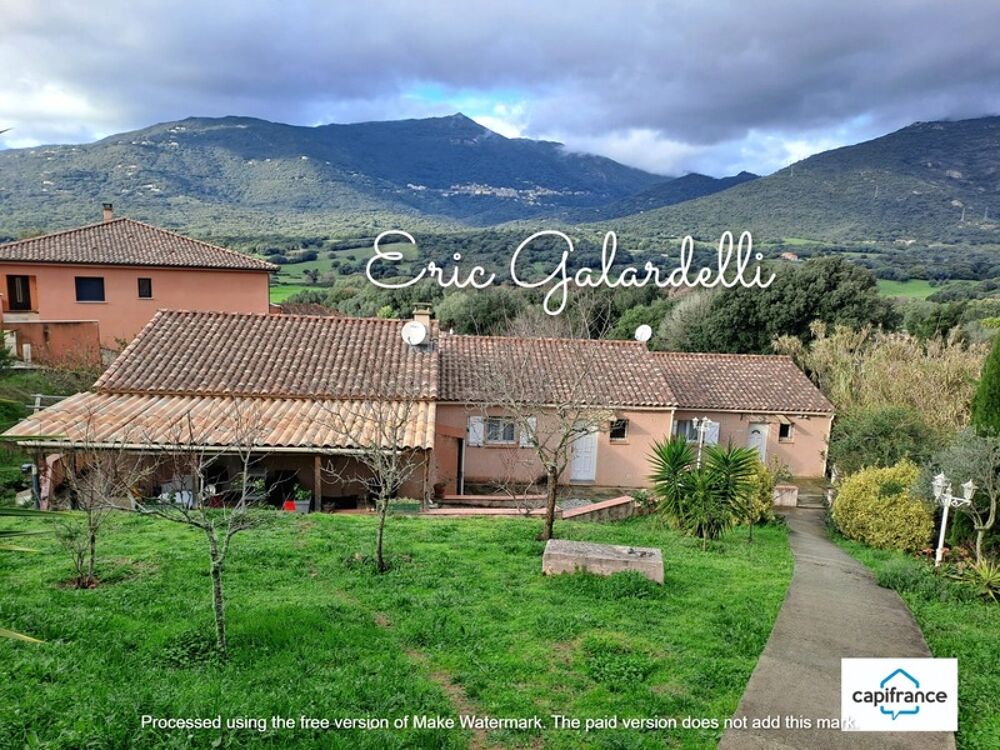 A VENDRE Ensemble immobilier locatif de 3 appartements T2 en rez-de-jardin sur la commune de VIGGIANELLO (20) proche plage et Pr