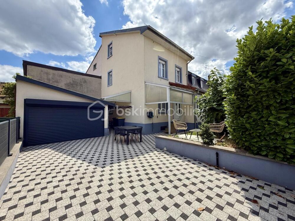 Mulhouse  Maison 3 chambres, garage, cour privative