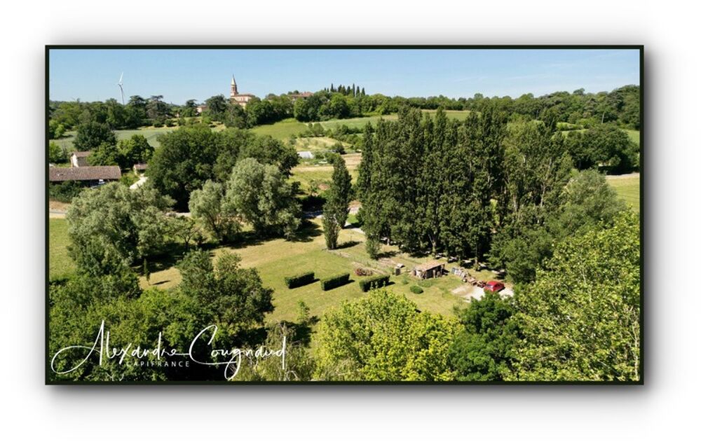 Montégut-Lauragais (31)  Grange rénovée par architecte, 130 m², 4 chambres, piscine, terrain 5 500 m²
