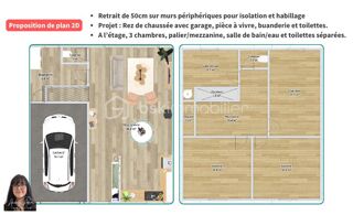  Remise / Grange � vendre 1 pi�ce 60 m� Saint peravy la colombe