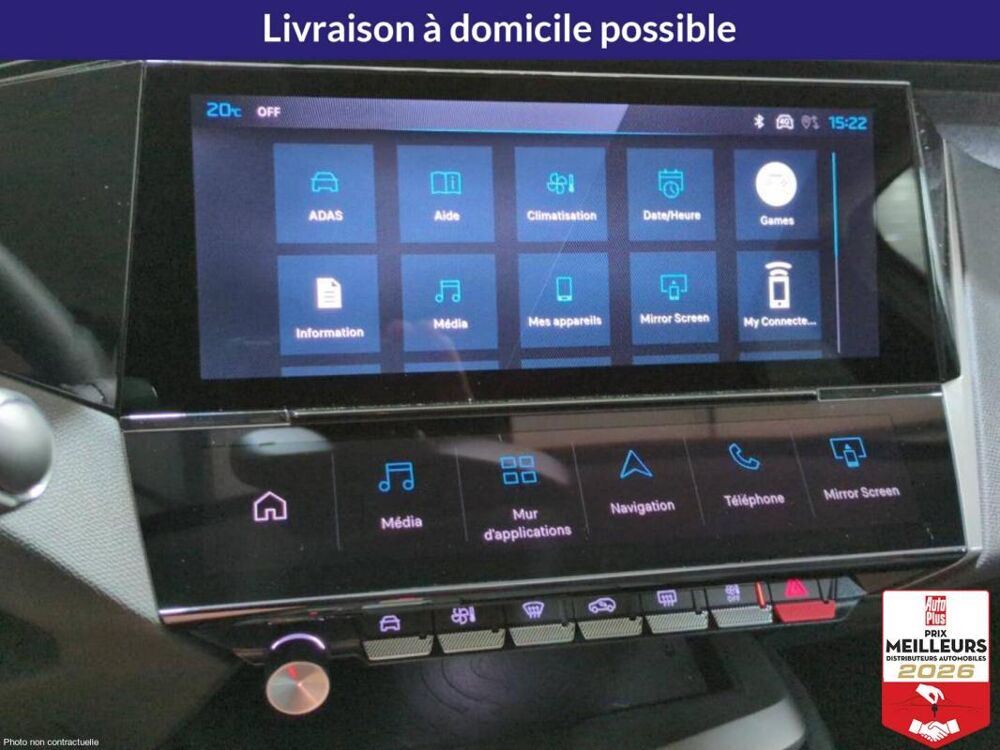 308 HYBRID 145 BVA E-DCS6 ALLURE + PACK VISION 360 2026 occasion 78200 Buchelay
