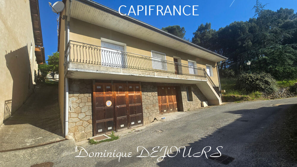 Ardèche, Vallée de l'Eyrieux, LES OLLIERES SUR EYRIEUX - Maison de 88m² - Grand garage - Jardin -