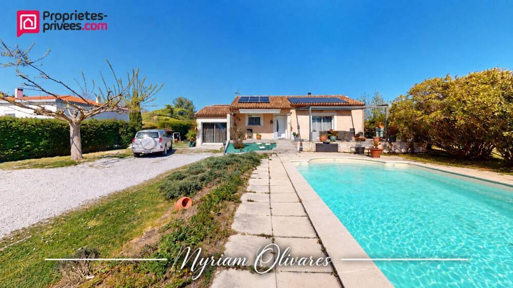 EN EXCLUSIVITE - PLAIN PIED - 4 CHAMBRES - PISCINE - PANNEAUX SOLAIRE