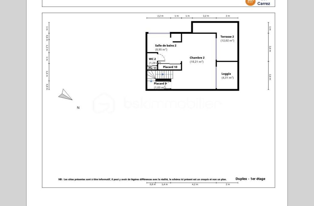 Duplex dexception au coeur de la verdure  Terrasses, balcons, box  Ville-dAvray