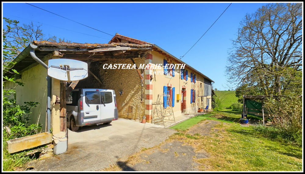 Maison gasconne en pierre -144 M²habitables - 5 pièces + de 3Hectares - Proche de VIC FEZENSAC - GERS