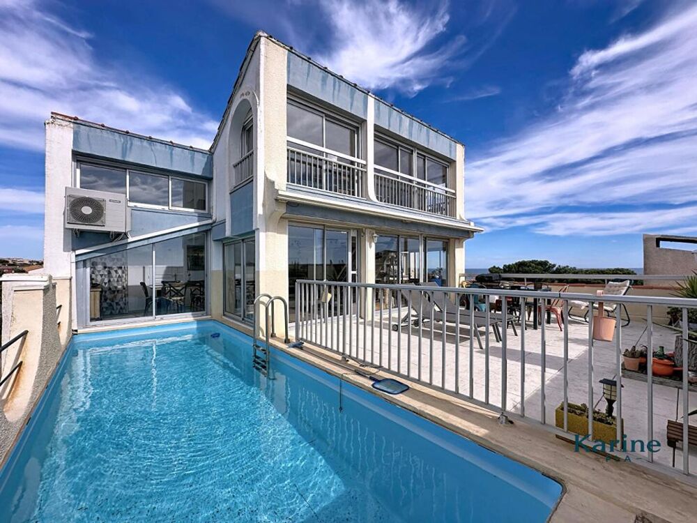 Vente Duplex T4 87m - Rooftop, Piscine & Vue Mer - St Pierre la Mer