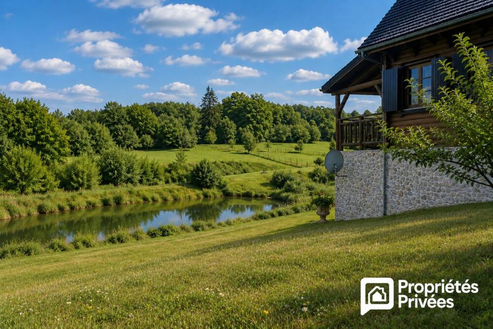 CHALET D'EXCEPTION AVEC PLAN D'EAU PRIVÉ ET TERRAIN CONSTRUCTIBLE - COEUR DU MORVAN
