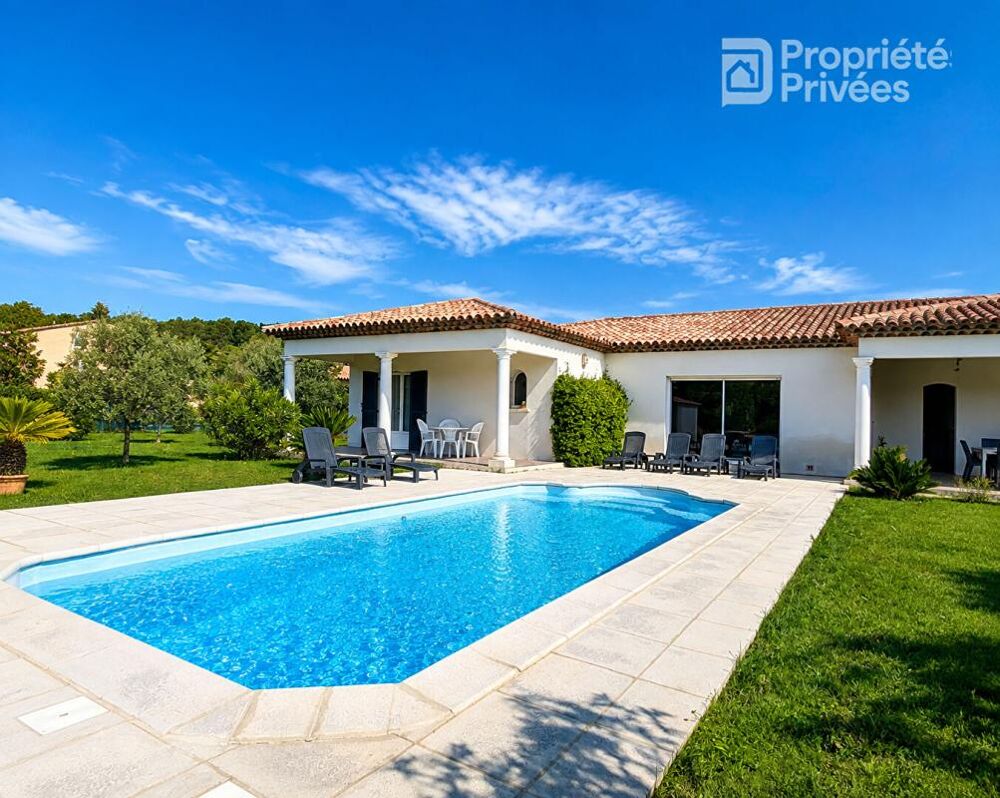 LE MUY - Villa de plain-pied avec piscine, terrain de 1 500 m² et double garage