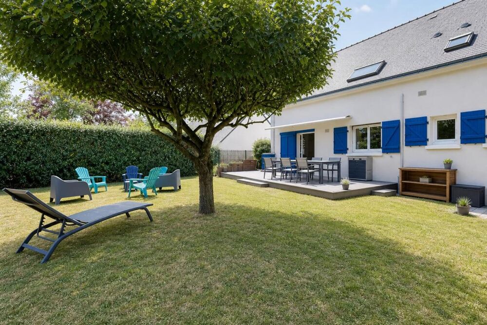 À 400 m de la plage : spacieuse maison familiale avec jardin