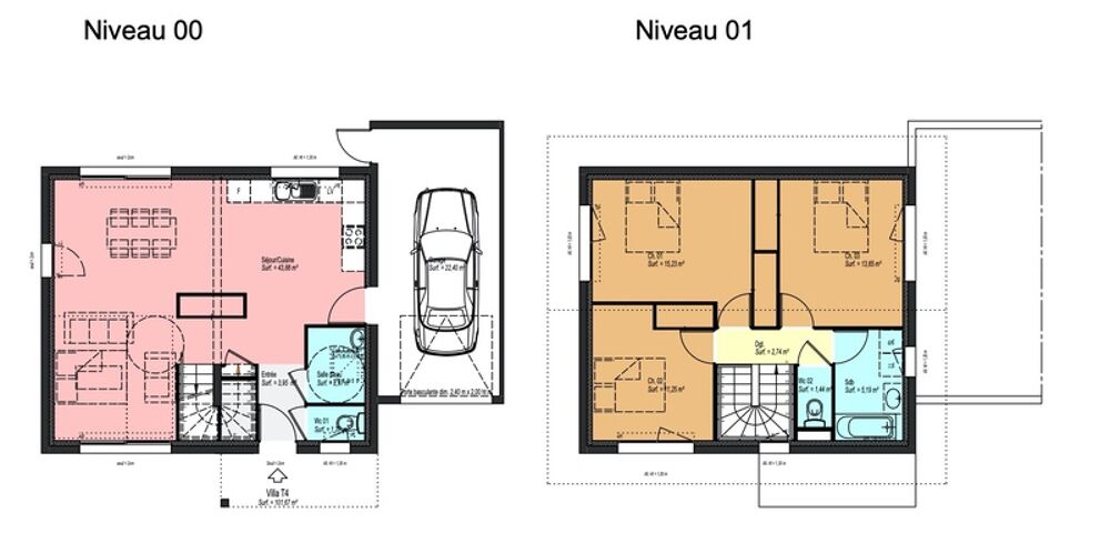 Maison mitoyenne à vendre 4 pièces PORTE DE SAVOIE (73) - 101, 53 M2