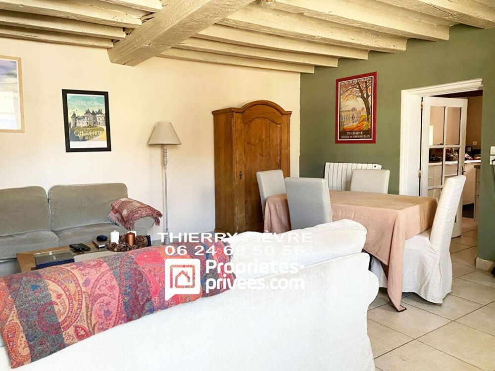 A VENDRE 37140 Chouzé sur Loire Maison de village 5 pièces , 115 m2 , 3 chambres avec patio et spa