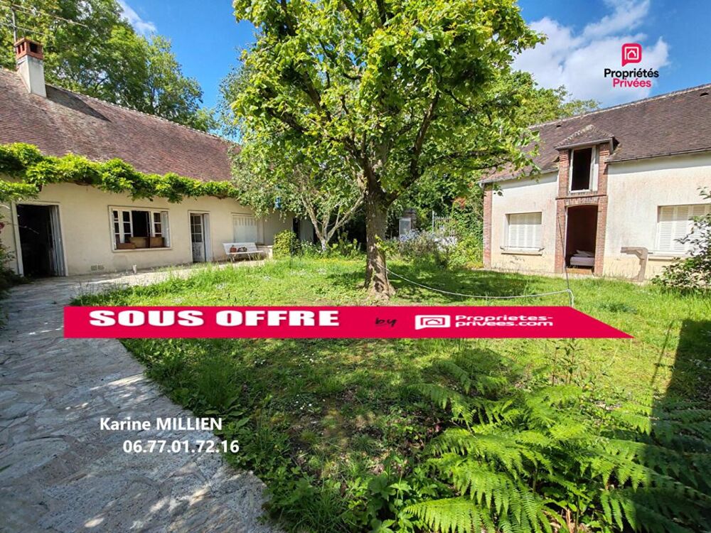 MUZY 27650 Longère et dépendance - 4 chambres - Garage - Atelier - Terrain - 190000