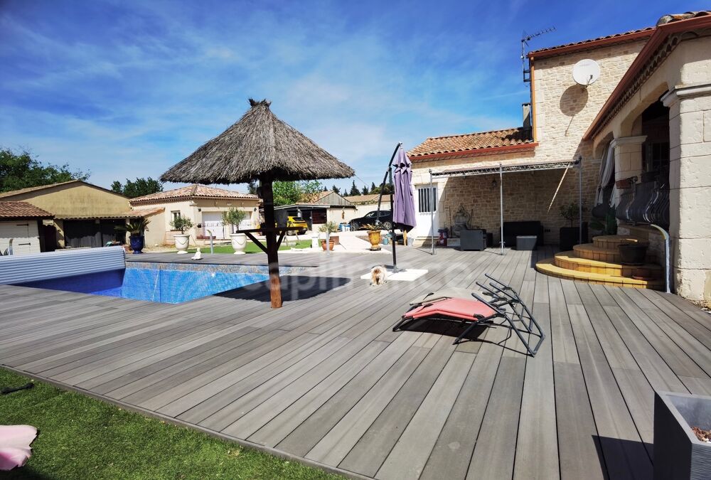 Vente Maison Dpt Gard (30), à vendre proche d'Uzès 4km – Villa de 164 m² avec piscine, dépendances, 5 chambres Uzes