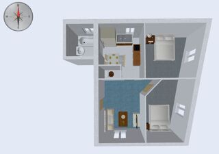  Appartement à louer 3 pièces 47 m²
