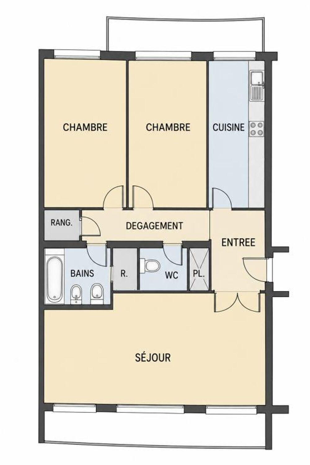 Vente Appartement T3 Paris 15