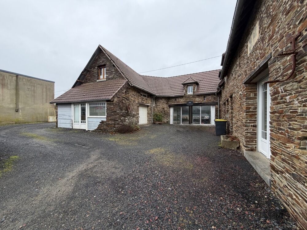 Maison en pierre de caractère  175 m² habitables  Dépendances 100 m²  LA BARRE DE SEMILLY (50)