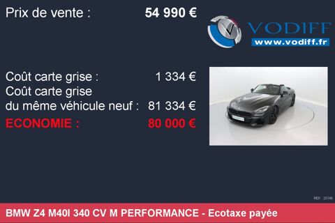 Z4 M40I 340 CV M PERFORMANCE 2019 occasion 67960 Entzheim