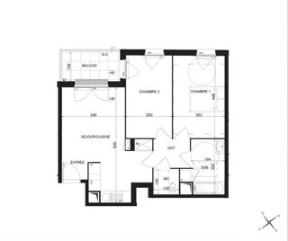  Appartement � vendre 3 pi�ces 57 m�