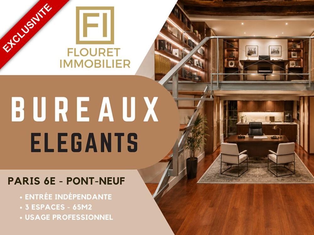 Vente Immeuble Bureau / Local professionnel - 65m² - Pont Neuf Paris 6
