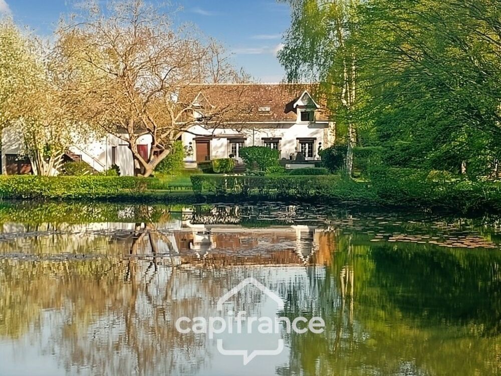 Maison à vendre 6 pièces 138m² TORCE EN VALLEE (72) - 3/4 chambres + appartement, Etang, bassin sur parc paysagé de 8500m²