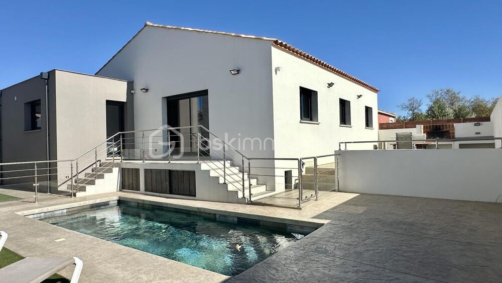 Maison contemporaine avec piscine  114 m²  3 chambres  DPE A