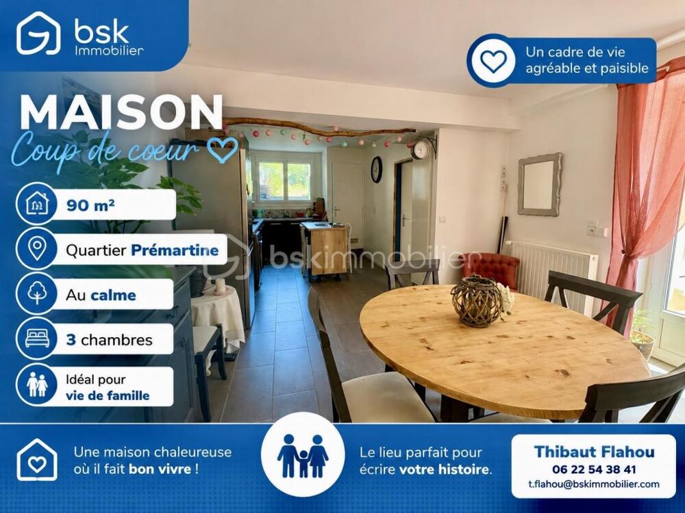 Vente Maison ?? COUP DE CŒUR EN PLEIN CŒUR DE PRÉMARTINE ?? Le mans