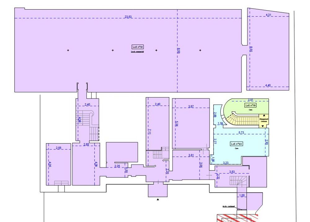 Vente Immeuble Local commercial 360 m² – Libre de toute occupation – Ancienne salle des coffres – Rouen centre Rouen