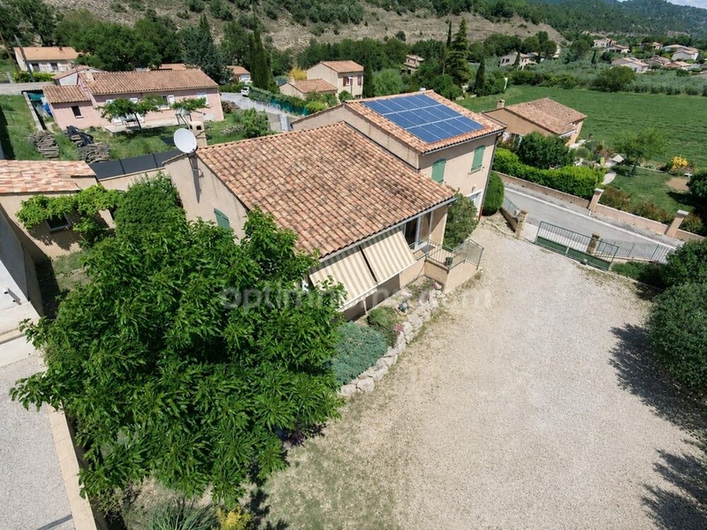 Villa T4 avec vue dominante, véranda plein sud, garage et revenus solaires  Proche Digne-les-Bains