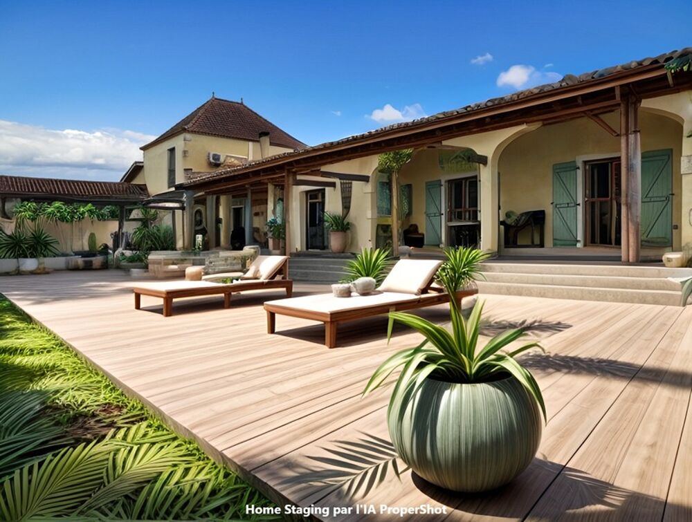 Dpt Gers (32), MARCIAC proche, ELEGANTE PROPRIETE plain-pied 4.5 Hectares piscinables, beaux volumes, belles prestations, hangar
