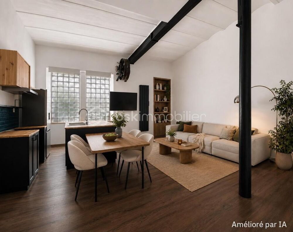 Vente Loft Appartement esprit loft 50 m² entièrement rénové - Espace nuit Aménageable Corbeil essonnes