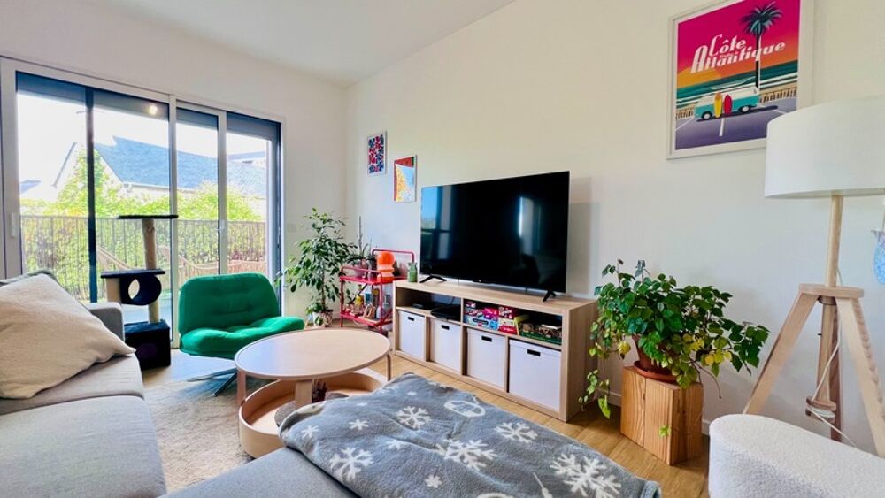 QUIMPER, quartier Kerfeunteun : Appartement meublé à vendre, 2 pièces de 50 m² habitable - Terrasse - Parking souterrain privati