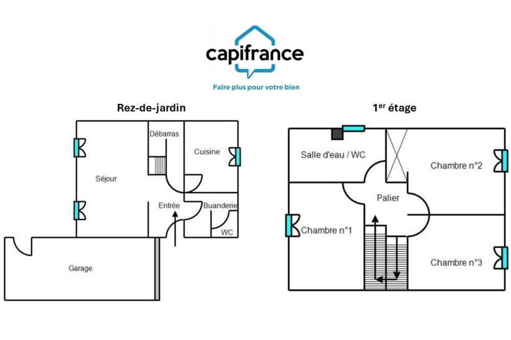 Location Maison 3 chambres 74 m² et grand garage 21 m² Caissargues
