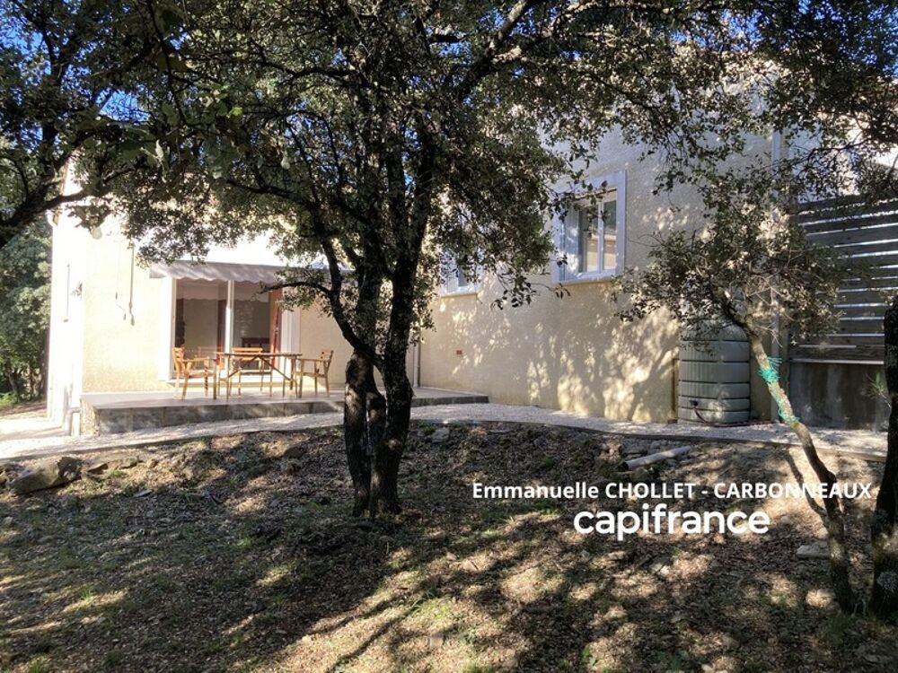 Vente Maison Maison 5 pièces à vendre avec STUDIO indépendant - En pleine nature (hors lotissement) VACQUIERES (34) - Vacquieres