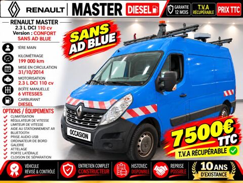 Master 1&deg; Main / 2.3L DCI 110cv Version CONFORT CLIM/REGUL/T&eacute;L/Rada 2015 occasion 60430 Abbecourt