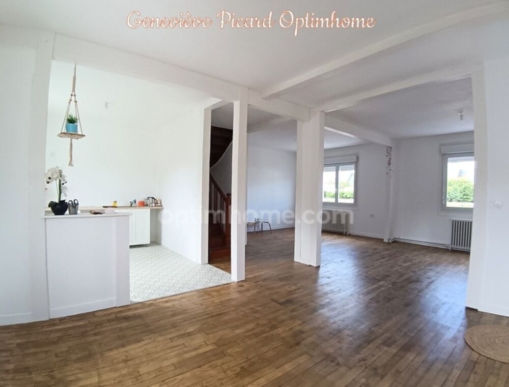 Coup de coeur à Loudéac - Maison rénovée de 97 m2 avec jardin de 800 m2 clos - sous-sol complet